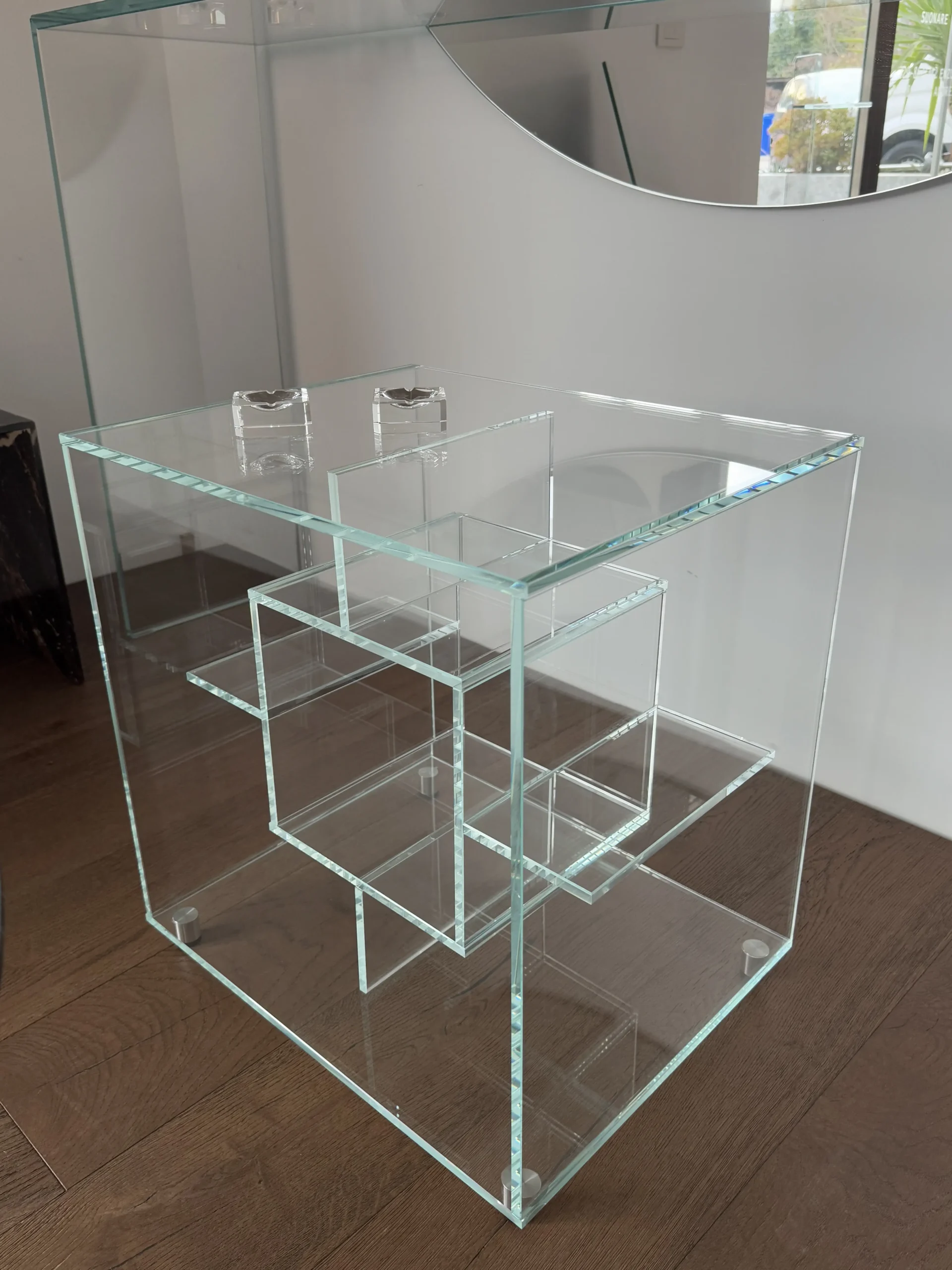 Mobiletto Cubo in vetro